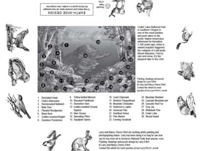crater lake national park puzzle key