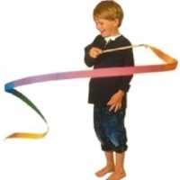 dancing twirling ribbon