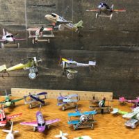 recycled tin can planes