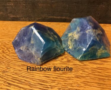 rainbow flourite soap rock