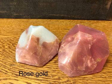 rose gold soap rock