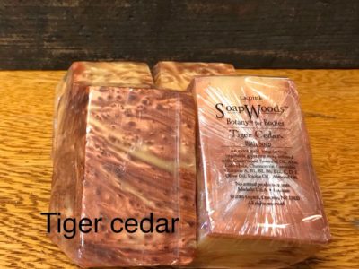 tiger cedar soap wood