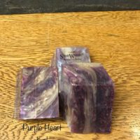 purple heart burl soap