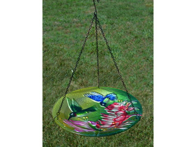 Hanging Glass Bird Bath