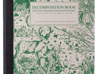 100% post consumer recycled notebooks at Northwest Nature Shop in Ashland, Oregon