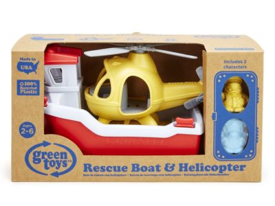 Rescue Boat and Helicopter