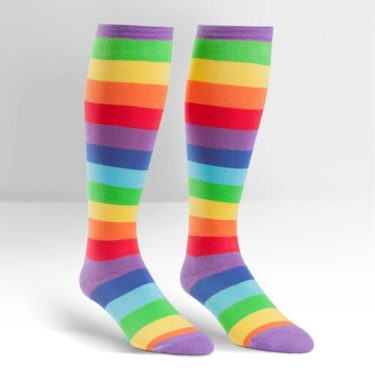 Rainbow Socks by Sock it To me at Northwest Nature Shop in Ashland Oregon.