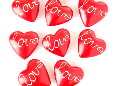 Fair Trade Valentine's Day Gift Handcarved soapstone hearts at Northwest Nature Shop in Ashland Oregon