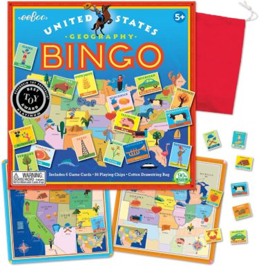 Eeboo United States Geography Bingo at Northwest Nature Shop in Ashland Oregon