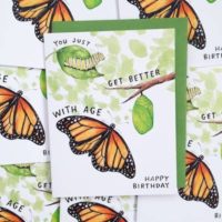 Monarch Birthday Card at Northwest Nature Shop in Ashland Oregon