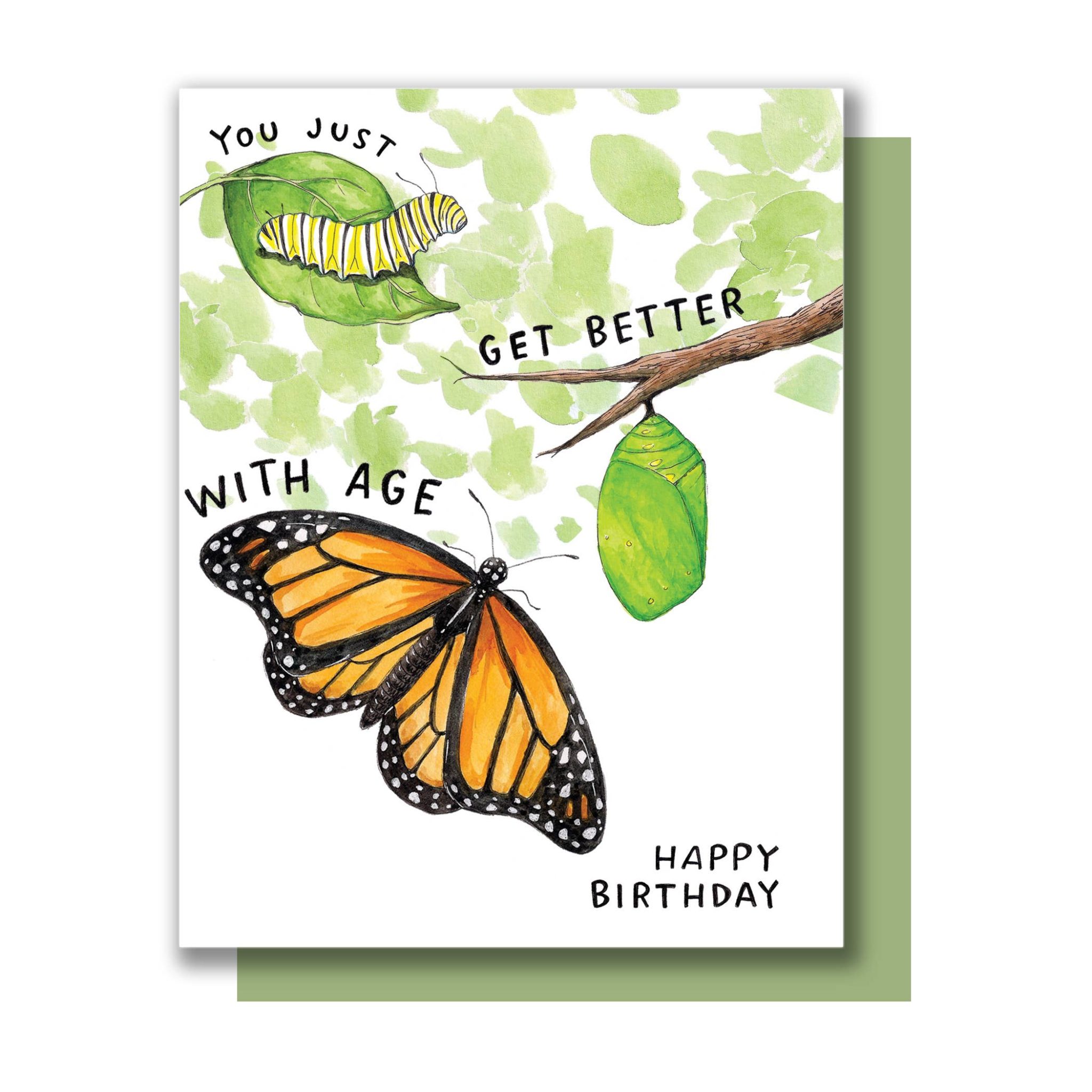 Wilderness Get Better With Age Monarch Card Monarch Birthday Card at Northwest Nature Shop in Ashland Oregon