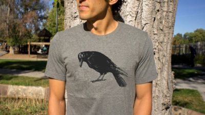 Raven T Shirt at Northwest Nature Shop in Ashland Oregon