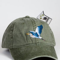 Great Blue Heron Cap at Northwest Nature Shop in Ashland Oregon