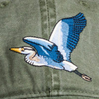 Great Blue Heron Cap at Northwest Nature Shop in Ashland Oregon