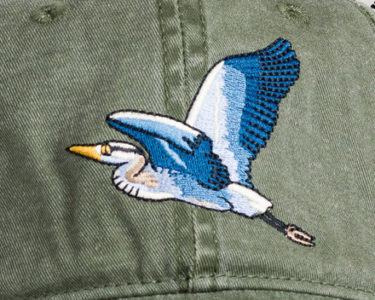 Great Blue Heron Cap at Northwest Nature Shop in Ashland Oregon