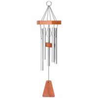 Arias windchimes -satin silver 17 inch