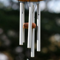 Arias windchimes -satin silver