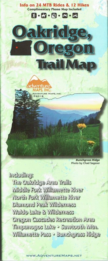 Oakridge Oregon Trail Map