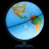 Illuminated 12 inch desktop globe at Northwest Nature Shop in Ashland Oregon