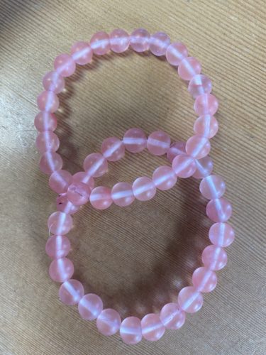 Bracelet - Round Pink Quartz