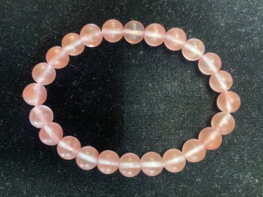 Bracelet - Round Pink Quartz