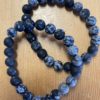 Bracelet - Round Snowflake Obsidian