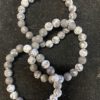 Bracelet - Round Snowflake Obsidian