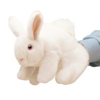 Folkmanis White Bunny Rabbit Puppet at Northwest Nature Shop in Ashland Oregon