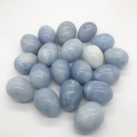 Blue calcite egg at Northwest Nature Shop in Ashland Oregon