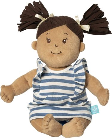 Manhattan Toy Baby Stella Beige with Brown Hair 15" Soft First Baby Doll at Northwest Nature Shop in Ashland Oregon