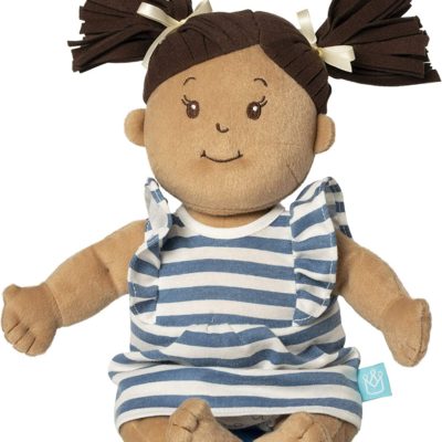 Manhattan Toy Baby Stella Beige with Brown Hair 15" Soft First Baby Doll at Northwest Nature Shop in Ashland Oregon