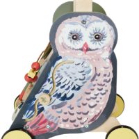 Wildwoods Owl Push Cart for Toddlers at Northwest Nature Shop in Ashland Oregon Toddler Wooden Toys