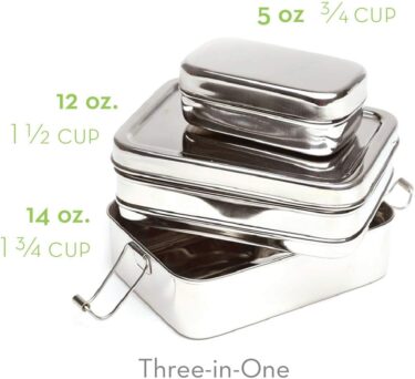 reusable lunch box, stainless steel lunch container, eco lunch box at Northwest Nature Shop in Ashland Oregon