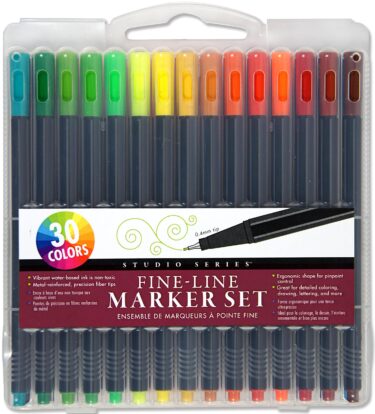 Colored fine-line marker set at Northwest Nature Shop, Ashland Oregon