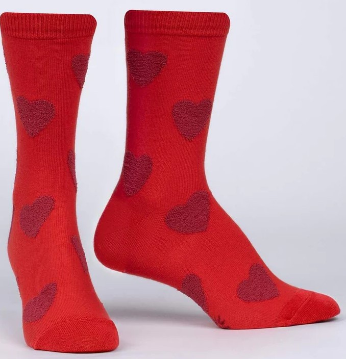 Sock it to Me SweetHearts-Red- Heart socks at Northwest Nature Shop in Ashland Oregon