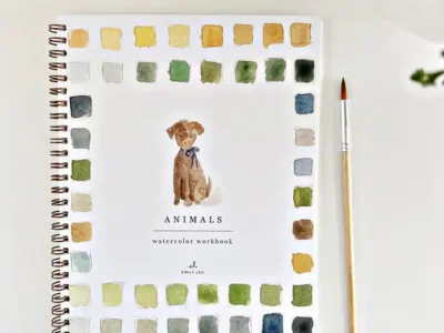 Emily Lex Watercolor Workbook animals picture