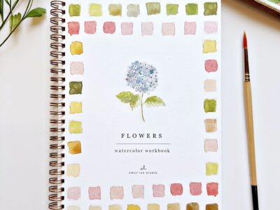 Emily Lex Watercolor Workbook flower picture