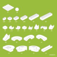 Hubelino marble run components