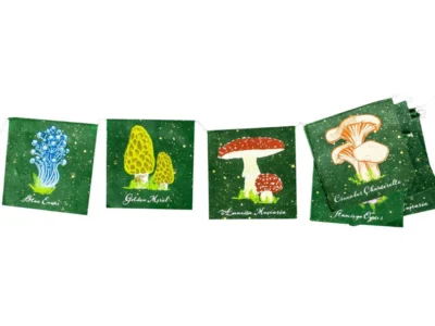 Eco Paper Mushroom Botanica Garland