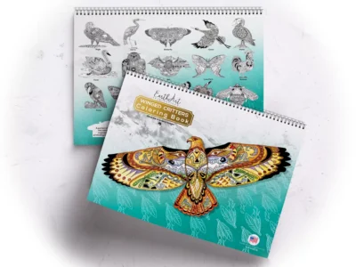 Winged critters coloring book