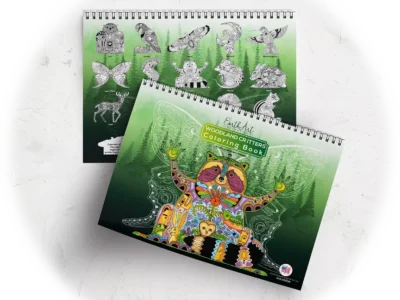 Woodland critters coloring book