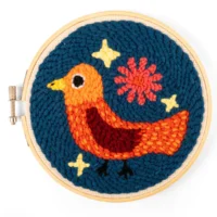 Punch needle bird image