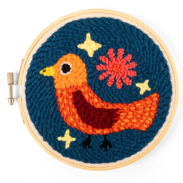 Punch needle bird image