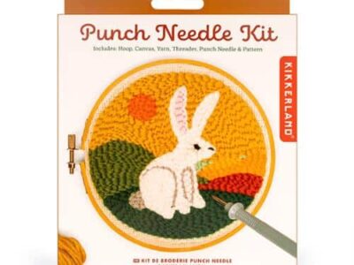 punch needle hare image