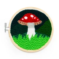 punch needle mushroom image