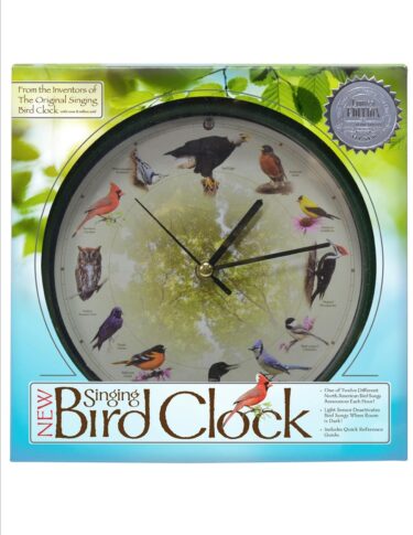 original singing bird clock 13 inch