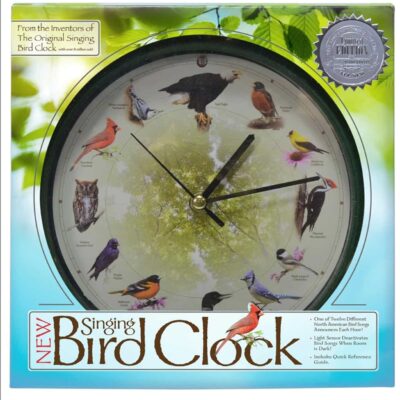 original singing bird clock 13 inch