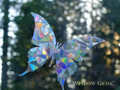Butterfly window gems